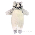 100% Polyester Animal Design Hooded Baby Romper